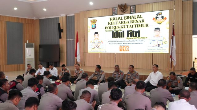 Halal Bihalal Polres Kutai Timur, Wujudkan Soliditas dan Kekeluargaan