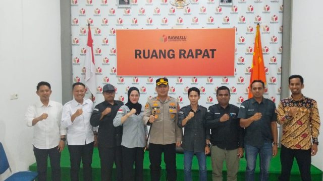 Pererat Hubungan Kelembagaan, Kapolres Kutim Kunjungi Kantor Bawaslu