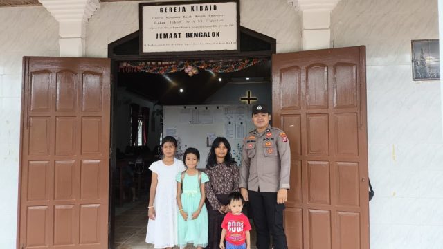Polsek Bengalon Pastikan Ibadah Minggu Berjalan Aman, Personel Disiagakan di Sejumlah Gereja
