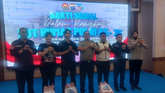 Sambut Hari Jadi ke-75 Humas Polri, Bidhumas Polda Kaltim Gelar Bakti Sosial untuk Awak Media