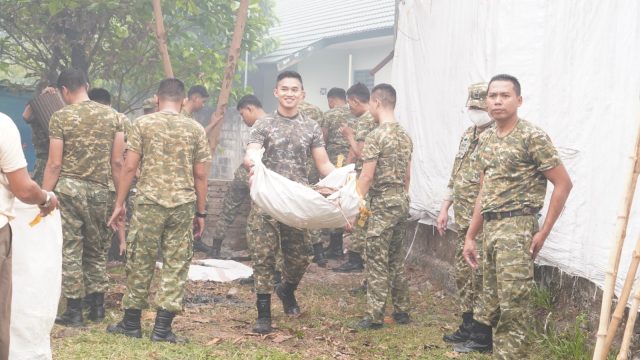Pangdam XXII/TB Hadiri Kuliner Merah Putih Bersama Bobon Santoso di Posko Karhutla Tumbang Nusa