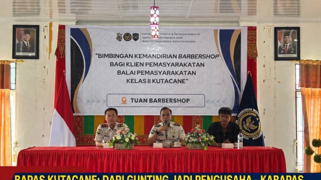 Ubah Gunting Jadi Harapan, Bapas Kutacane Cetak 20 Mantan Warga Binaan Jadi Barberman Profesional di Aceh Selatan