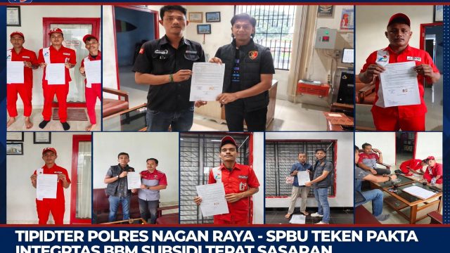 Komitmen Jaga BBM Subsidi Tepat Sasaran, Tipidter Polres Nagan Raya Panggil Manajer dan Operator SPBU Teken Pakta Integritas